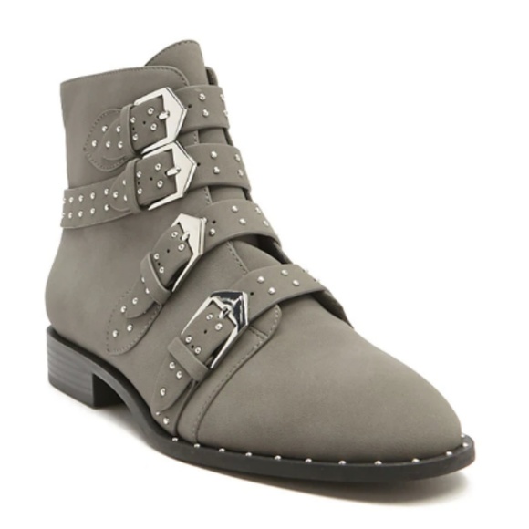 Forever 21 Shoes - NWT grey ankle moto Boots